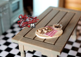 1:12th Scale Dollhouse Supplies miniature cookie making set /  bakery cooking set doll house miniature baking - E020