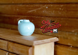 1:12 Dollhouse Supplies Miniature Ceramic Pomegranate Vase , Pomegranate Flower Pot , 1 Inch Scale Planter - B081