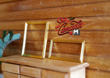 1:12 Dollhouse Supplies decoration miniature paint / photo metal frame set of 2 (gold) - A024