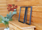 1:12 Scale Miniature Metal Picture Frames, Set of 2, 2-3/8 inch tall, DIY Dollhouse Supply (black)