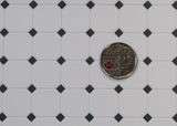 1:12 Dollhouse Supplies checkered black and white flooring tile sheet miniature square tile sheet 15 x 19 tiles - 10.75" x 15"