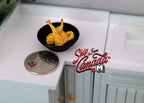 Tempura miniature japonaise à l'échelle 1:6, 3 cm de large, fourniture pour maison de poupée à faire soi-même