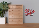 1:12 Dollhouse miniature unpainted unfinished 6-drawer chest, Dollhouse Furniture drawer chest, 1/12th scale dresses - H011