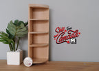 1:12 Scale Miniature Unpainted Wood Corner Curio Shelf, 4 Open Shelves, Curved Front, 6-1/8 inch tall, DIY Dollhouse Supply