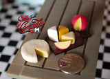 1:12 Dollhouse Supplies Miniature French Cheese with board / Dollhouse Supplies Miniatures Kitchen Food Set of 7 - E019
