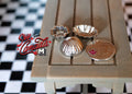 1:12 Scale Miniature Bundt Pans, Set of 3, Round and Oval, DIY Dollhouse Supply (copper)