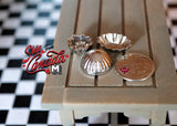 1:12 Dollhouse Supplies Miniature Bundt Pans Set of 3 - E059