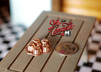 1:12 Scale Miniature Metal Popover Pan, 6 Cups, 1-3/16 inch wide, DIY Dollhouse Supply (copper)