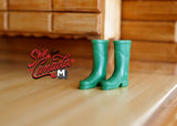 Dollhouse Supplies Miniature Rubber Boots Rain Boots 1:12 - B077