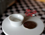 Dollhouse Supplies Miniature ceramic Bowl, EACH   1 2/8in(W) x 5/8in(H) - A040
