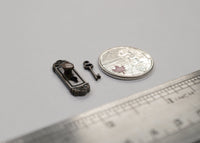 1:12 Dollhouse Miniature Door Lock Lever with Keys set of 2 - C066