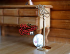 1:12 Scale Miniature Metal Music Stand with Lyre Top, 2-15/16 inch tall, DIY Dollhouse Supply (gold)