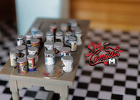 Dollhouse Miniature Tin Cans set of 24  in 1:12th Mini Tin Cans - E103