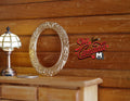 1:12 Scale Miniature Metal Oval Picture Frame with Flowers and Fruits, 2-7/16 inch tall, DIY Dollhouse Supply (gold)
