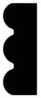 Miniature Beaded Wood Trim Molding for Dollhouse Walls, 11-1/2 inch long