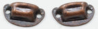 1:12 Scale Miniature Cup Pulls, Set of 4, 5/16 inch long, DIY Dollhouse Supply (antique bronze)