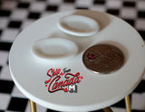 1:12 Dollhouse Miniature Ceramic White Plates 2 Pack - A040