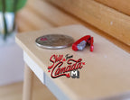 1:8 Scale Miniature Stapler, 11/16 inch long, DIY Dollhouse Supply (red)