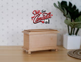 Miniature Dollhouse Supplies unfinished / unpainted Box, Dollhouse Supplies Box, Miniature Box, Mini Wood Box - I005