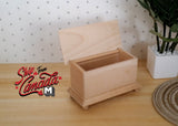 Miniature Dollhouse Supplies unfinished / unpainted Box, Dollhouse Supplies Box, Miniature Box, Mini Wood Box - I005