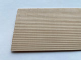 Dollhouse Siding Wall Panel Batten Panel Beadboard Panel Miniature Novelty Siding 12"(L) x 3-1/2"(H) - 12 inch long - J050