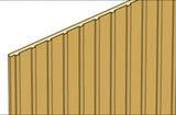 Dollhouse Siding Wall Panel Batten Panel Beadboard Panel Miniature Novelty Siding 12"(L) x 3-1/2"(H) - 12 inch long - J050