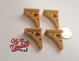 1:12 Dollhouse Brackets Miniature Unfinished Wooden Victorian Eave Corbel Brackets Post Brackets Set of 4 - I033