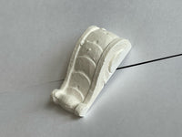 1:12 Dollhouse Brackets Miniature White Eave Corbel Brackets Post Brackets Set of 2 - I039