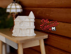 1:12 Scale Miniature Unpainted Resin Little House Decoration, 1-3/8 inch tall, DIY Dollhouse Supply