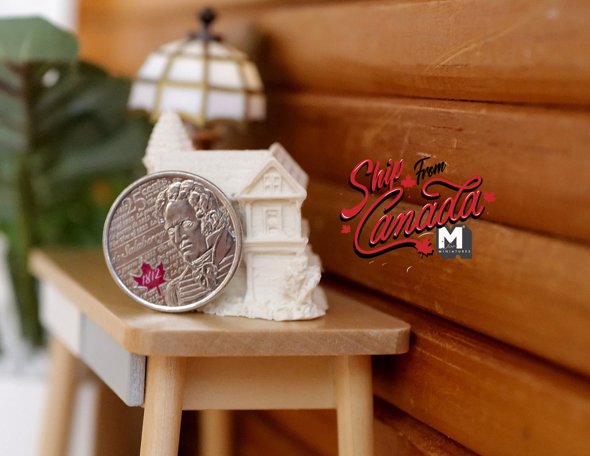1:12 Scale Miniature Unpainted Resin Little House Decoration, 1-3/8 inch tall, DIY Dollhouse Supply