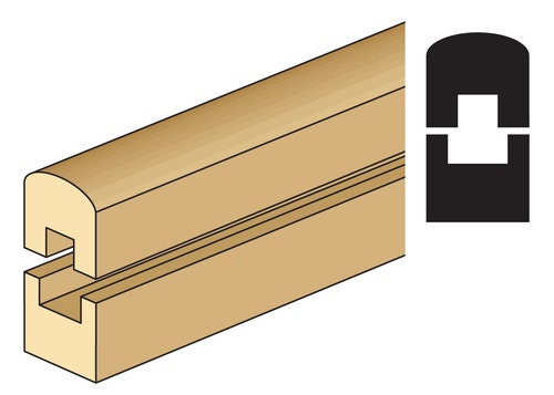 1:12 Scale Miniature Dollhouse Porch Rail Set with Top and Bottom Rails, 4 Pieces, 18 inch long
