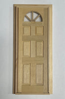 1:12 Dollhouse Carolina Door Panel DIY Miniature Unfinished Wooden Door Frame (Back trim sold separately) - I002