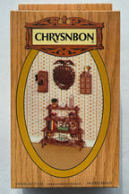 1:12 scale miniature Victorian parlor furniture kit, unassembled, 3 pieces, shown in its retail box with a parlor scene