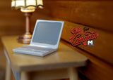1:12 Miniature Dollhouse Supplies Laptop computer laptop (white) C099
