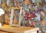1:12 Dollhouse Supplies Miniature Ornate Rectangular Gold Picture Frame - A088