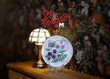 1:12 Miniature Ceramic Wall Plate with Metal Stand Grapes Wall Plate (b) - E086
