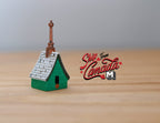 Nichoir miniature pour maison de poupée à l'échelle 1:12, style cottage irlandais, 3,7 cm de hauteur, fournitures de bricolage (vert)