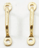 Dollhouse Miniature Brass Gold Door Pulls Window Pulls Door Handle Bar 6 Piece Pack - J024