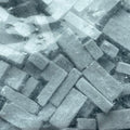 1:12 Scale Miniature Dollhouse Charcoal Bricks, Pack of 325