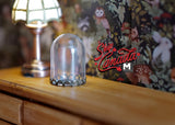 1:12 Dollhouse Supplies living room decoration miniature glass dome display on metal base glass terrarium - 2cm(L) x 3cm(H) - A081 (Medium)