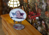 1:12 Miniature Ceramic Wall Plate with Metal Stand Angel Wall Plate (a) - E086