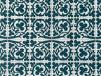 1:12 Scale Miniature Dark Green Trefoil Embossed Floor Tile Sheet, 6 x 12 Tiles, 4-13/16 x 9-5/8 inch, DIY Dollhouse Supply