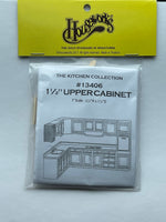 Dollhouse DIY 1-1/2" upper cabinet kit with material and instruction from Miniature Houseworks - J039