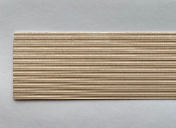 Dollhouse Siding Wall Panel Batten Panel Beadboard Panel Miniature Novelty Siding 12"(L) x 3-1/2"(H) - 12 inch long - J050