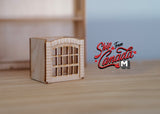 1:12 Dollhouse Supplies miniature Kid's room unfinished bookshelf with box / unpainted bookshelf with box  I006