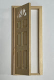 1:12 Dollhouse Supplies Carolina Door Panel DIY Miniature Unfinished Wooden Door Frame (Back trim sold separately) - I002