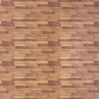 1:12 scale miniature hardwood style parquet floor paper with staggered brown wood plank pattern