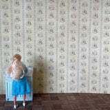 1:12 Dollhouse Supplies Colonial Gardens Wallpaper 17"(W) x 12"(H)