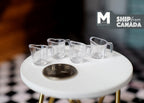 1:12 Scale Miniature Clear Measuring Cups, Set of 4, 9/16 inch tall, DIY Dollhouse Supply