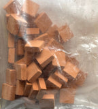 1:12 Dollhouse Square Bricks 50 Counts Miniature Brown Patio Bricks